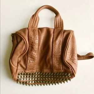 Alexander Wang Rocco Stud-Bottom Satchel Bag